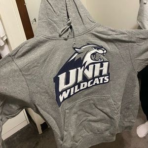 MV sport, grey UNH hoodie, size S